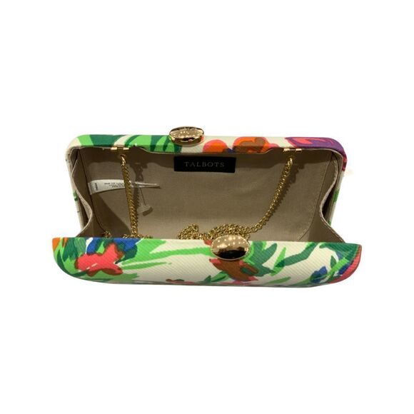 TALBOTS Floral Clutch with Chain Strap - Picture 4 of 8